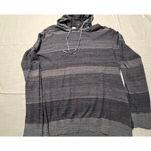 CALVIN KLEIN ONE STRIPED HOODED KNIT SIZE XXL